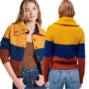 Re/Done Multicolor Striped WOOL Sweater